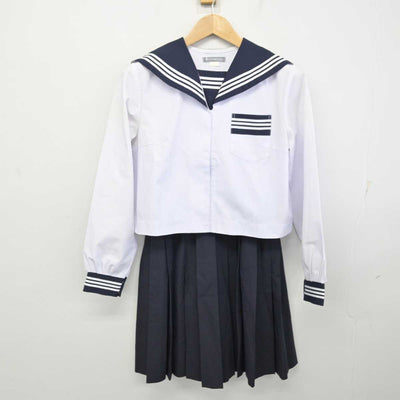 【中古】静岡県 城東中学校 女子制服 3点 (セーラー服・セーラー服・スカート) sf073039