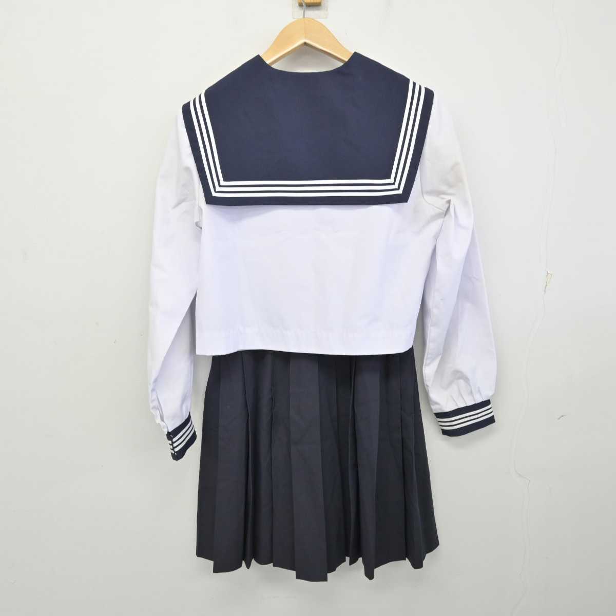 【中古】静岡県 城東中学校 女子制服 3点 (セーラー服・セーラー服・スカート) sf073039