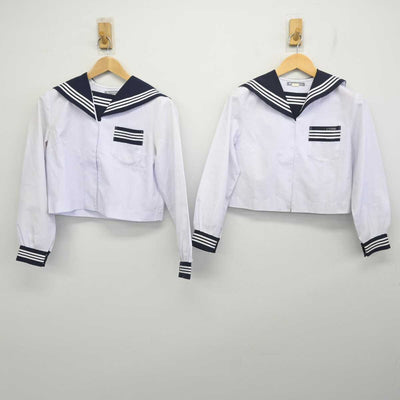 【中古】静岡県 城東中学校 女子制服 3点 (セーラー服・セーラー服・スカート) sf073039