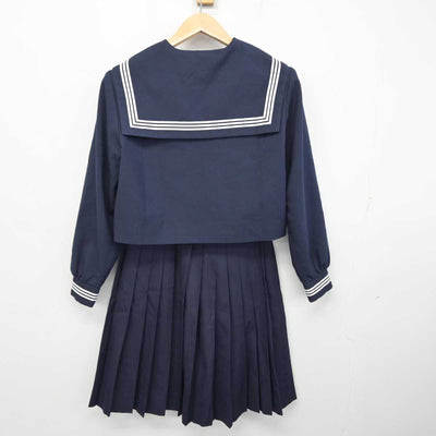 【中古】静岡県 天竜中学校 女子制服 2点 (セーラー服・スカート) sf073040