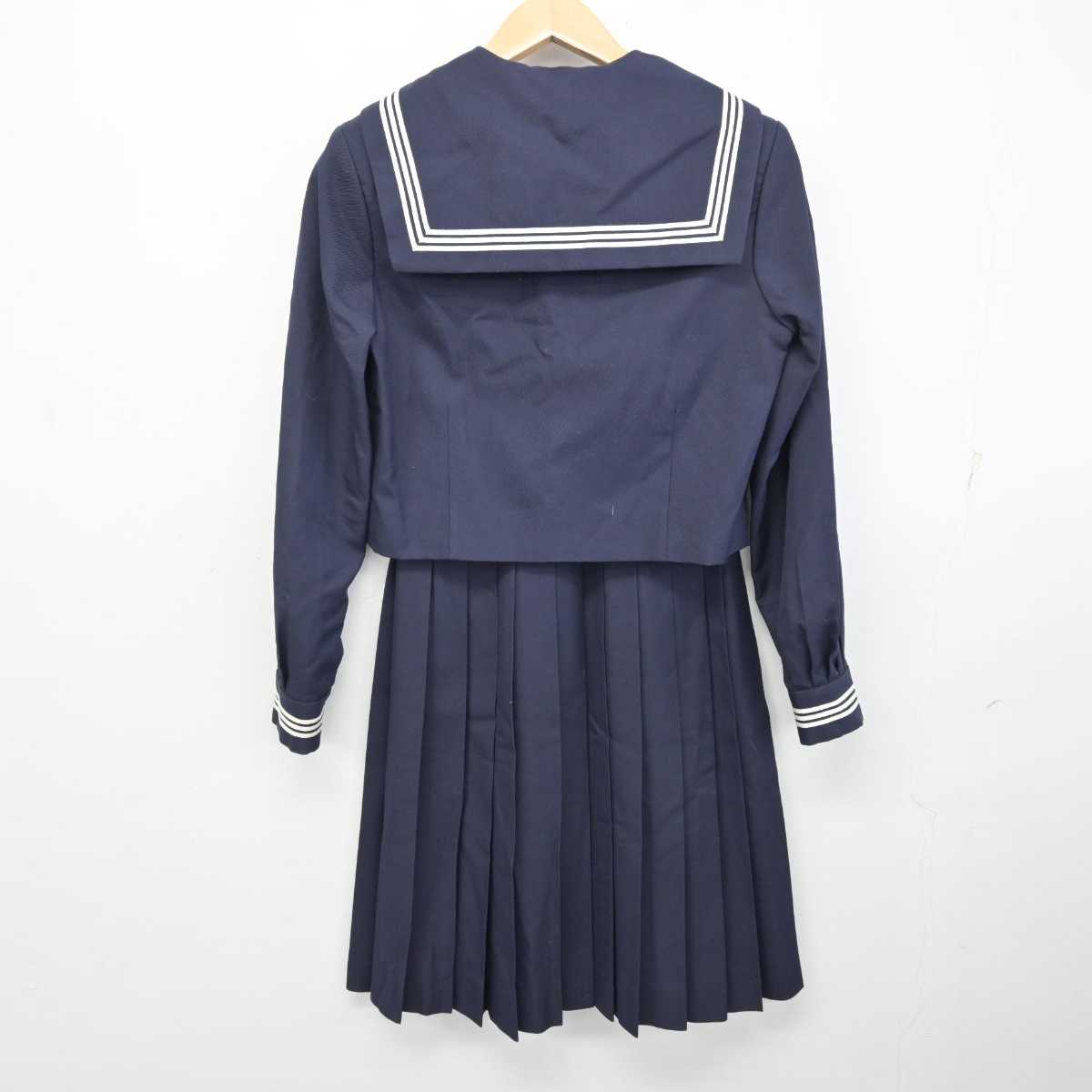 【中古】茨城県 波崎第三中学校 女子制服 3点 (セーラー服・スカート) sf073041