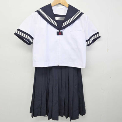 【中古】茨城県 波崎第三中学校 女子制服 3点 (セーラー服・セーラー服・スカート) sf073044