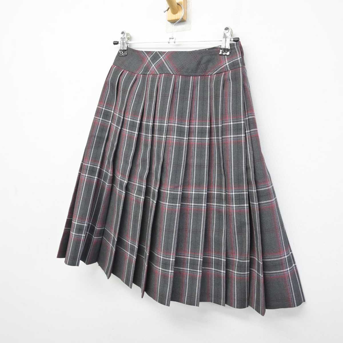 【中古】埼玉県 正智深谷高等学校 女子制服 2点 (スカート) sf073055