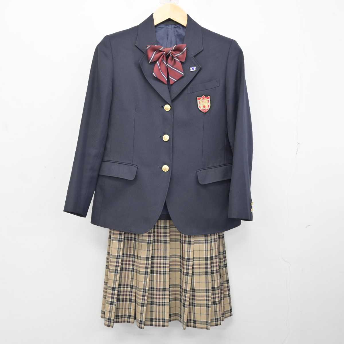 【中古】東京都 日野学園 女子制服 4点 (ブレザー・スカート) sf073061