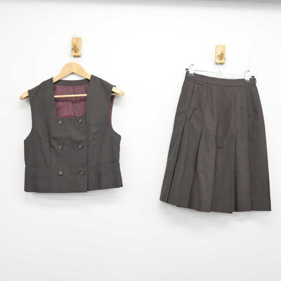 【中古】千葉県 銚子高等学校/旧制服 女子制服 2点 (ベスト・スカート) sf073066