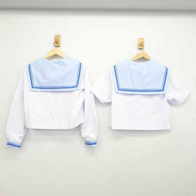 【中古】北海道 花川中学校 女子制服 4点 (セーラー服) sf073068