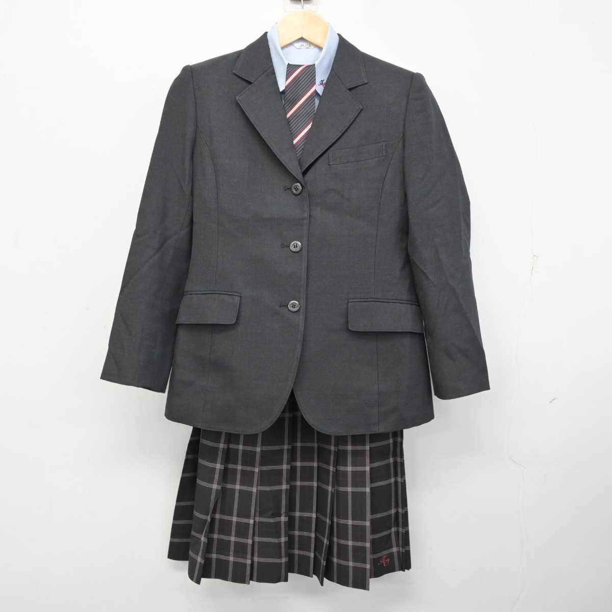 【中古】千葉県 流山おおたかの森高等学校 女子制服 5点 (ブレザー・シャツ・スカート) sf073084