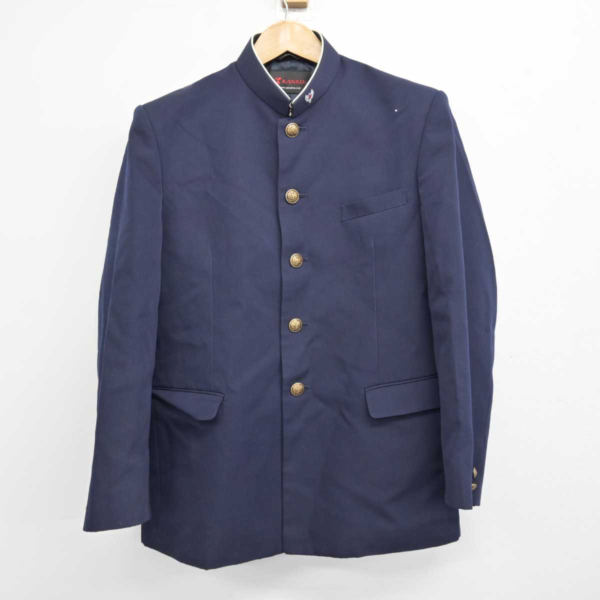 【中古】長崎県 諫早商業高等学校 男子制服 2点 (学ラン・ズボン) sf073094