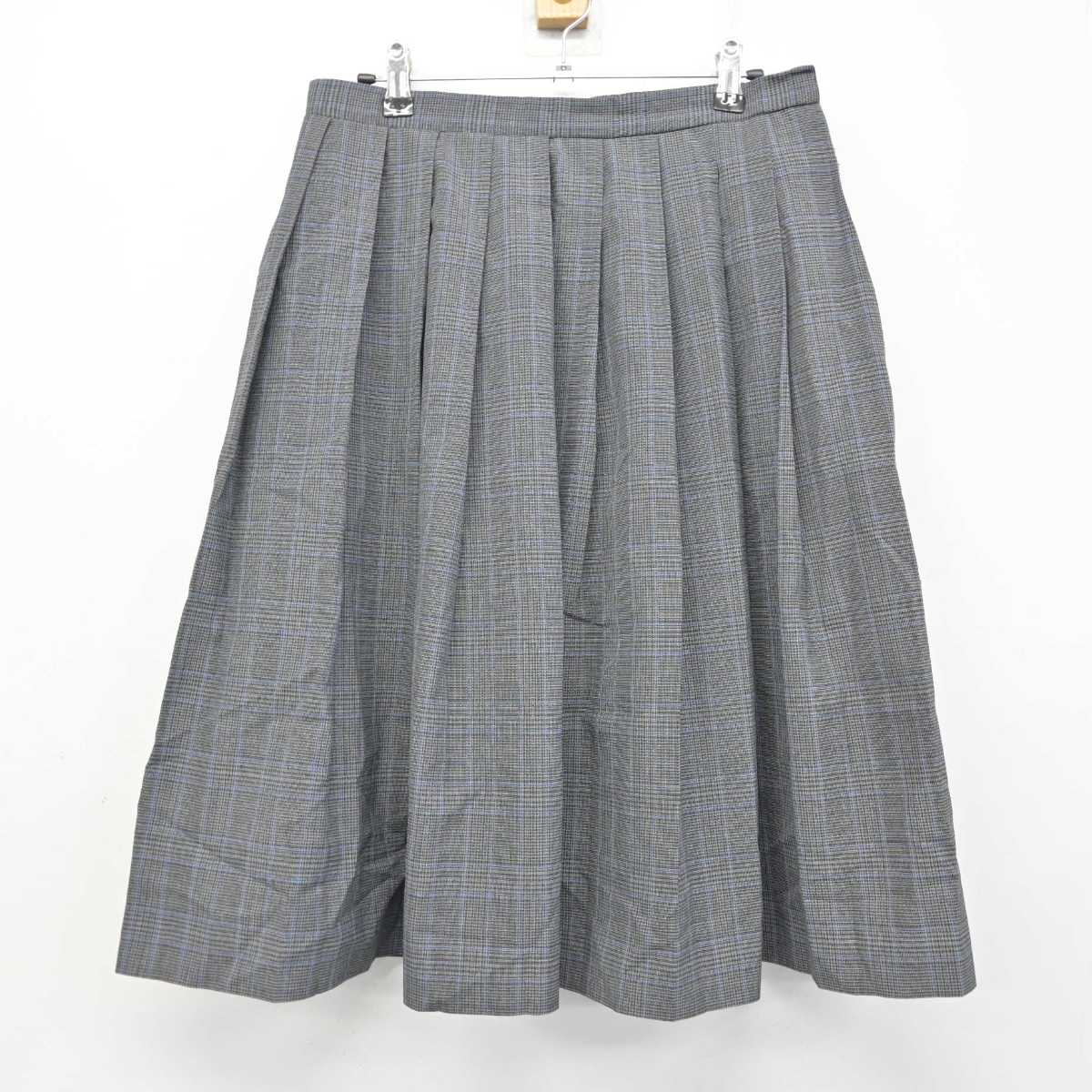 【中古】福岡県 北九州市内中学校標準服 女子制服 2点 (シャツ・スカート) sf073098