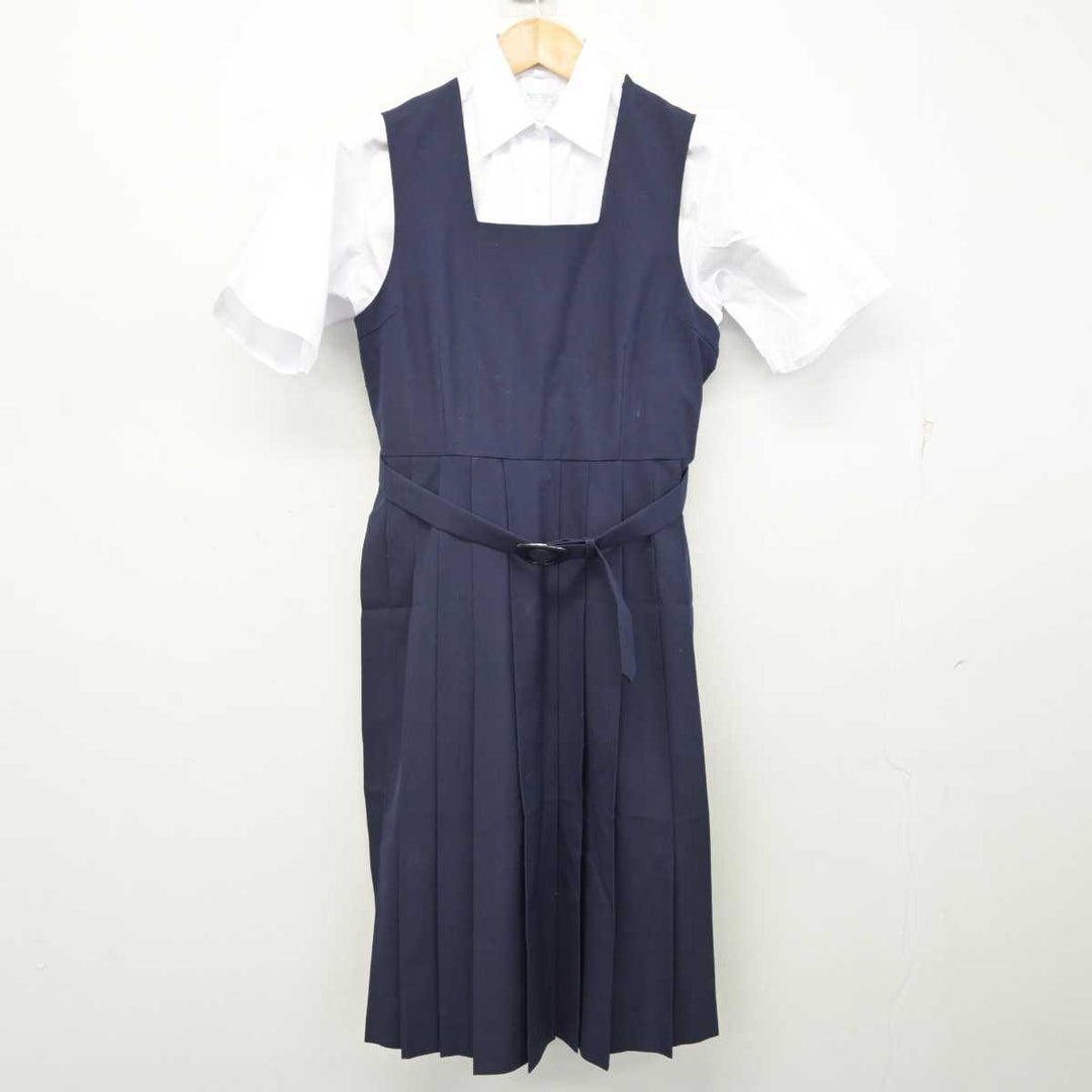 中古】千葉県 市川市立第六中学校 女子制服 2点 (シャツ・ジャンパースカート) sf073107 | 中古制服通販パレイド