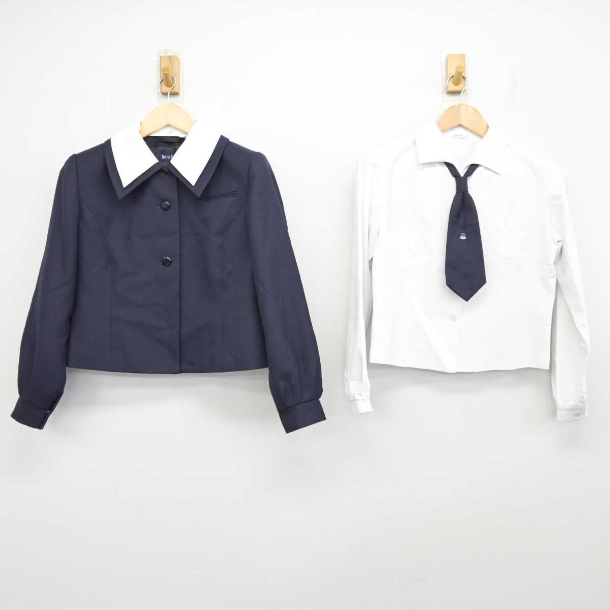 【中古】愛知県 豊橋南高等学校 女子制服 5点 (ブレザー・シャツ・スカート) sf073111