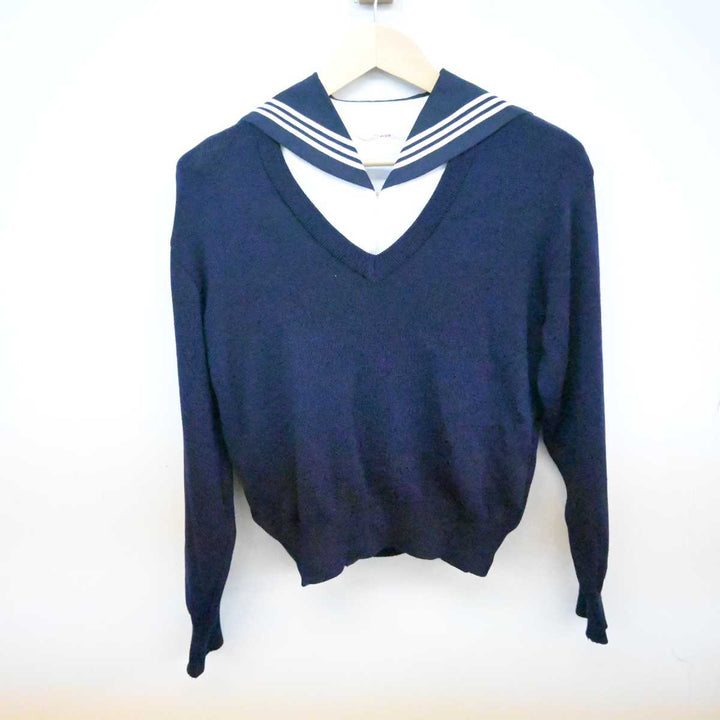 中古】東京都 大妻中学高等学校 女子制服 2点 (ニット 中古】東京都 大妻中学高等学校 女子制服 2点 (ニット