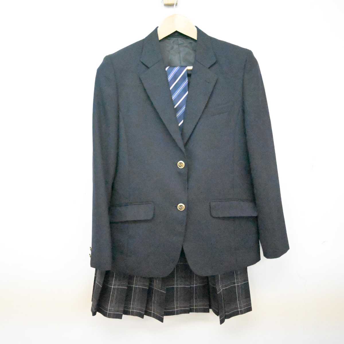 【中古】東京都 松原高等学校 女子制服 3点 (ブレザー・スカート) sf073163