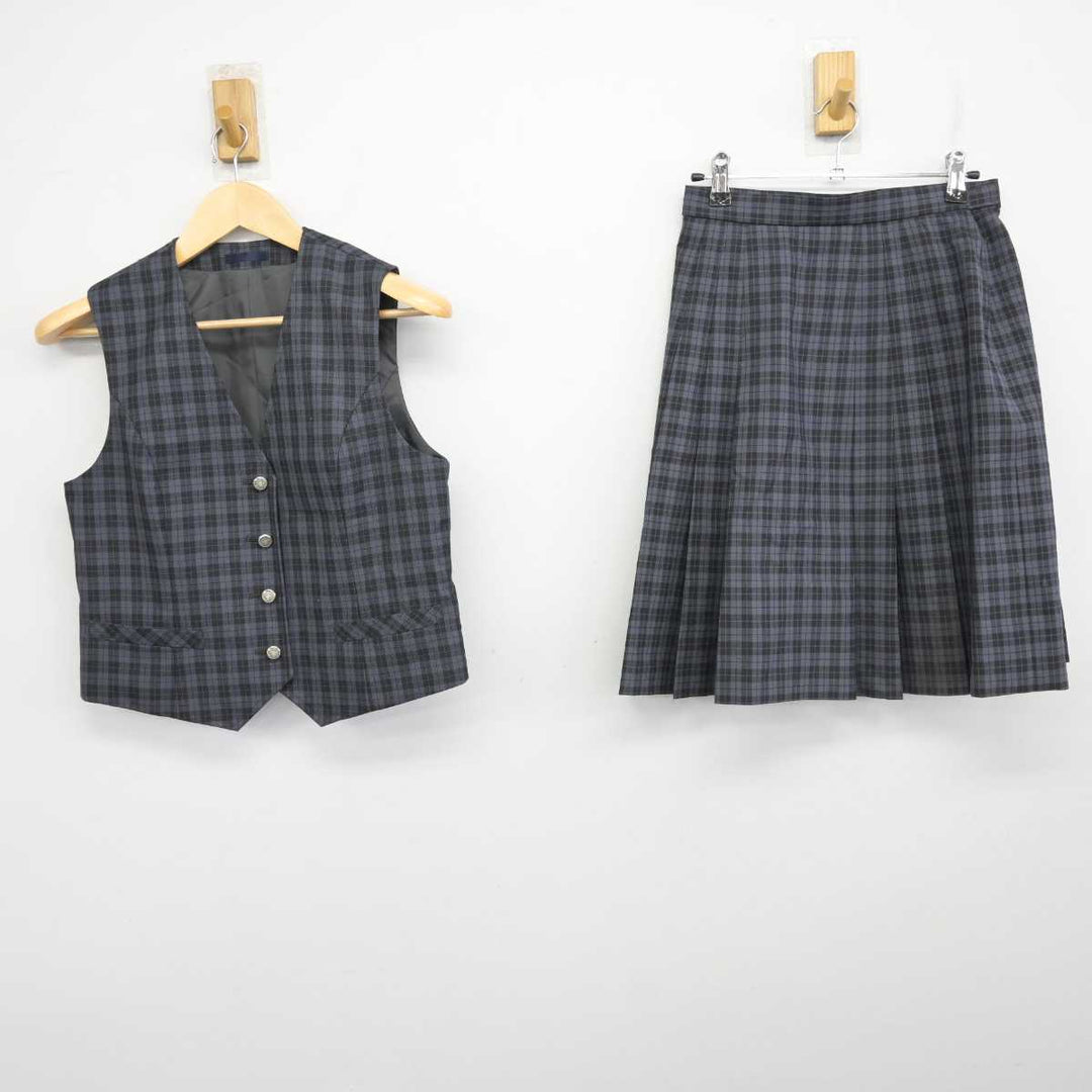 中古】神奈川県 津久井高等学校 女子制服 2点 (ベスト・スカート) sf073174 | 中古制服通販パレイド