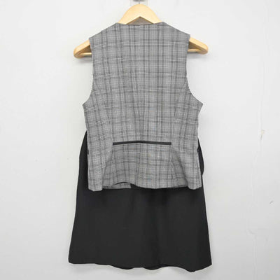 【中古】 事務服 女子制服 2点 (ベスト・スカート) sf073177