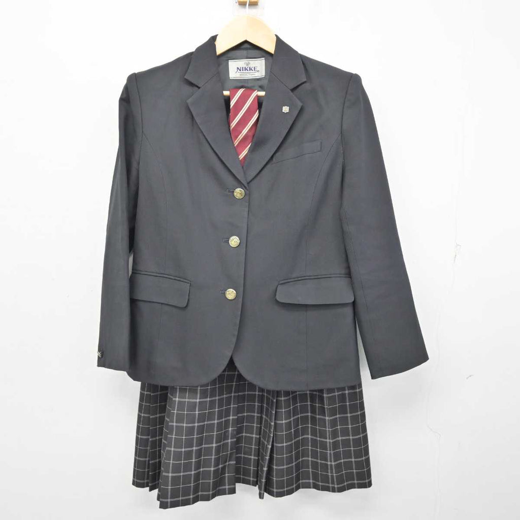中古】栃木県 小山城南中学校 女子制服 4点 (ブレザー・シャツ