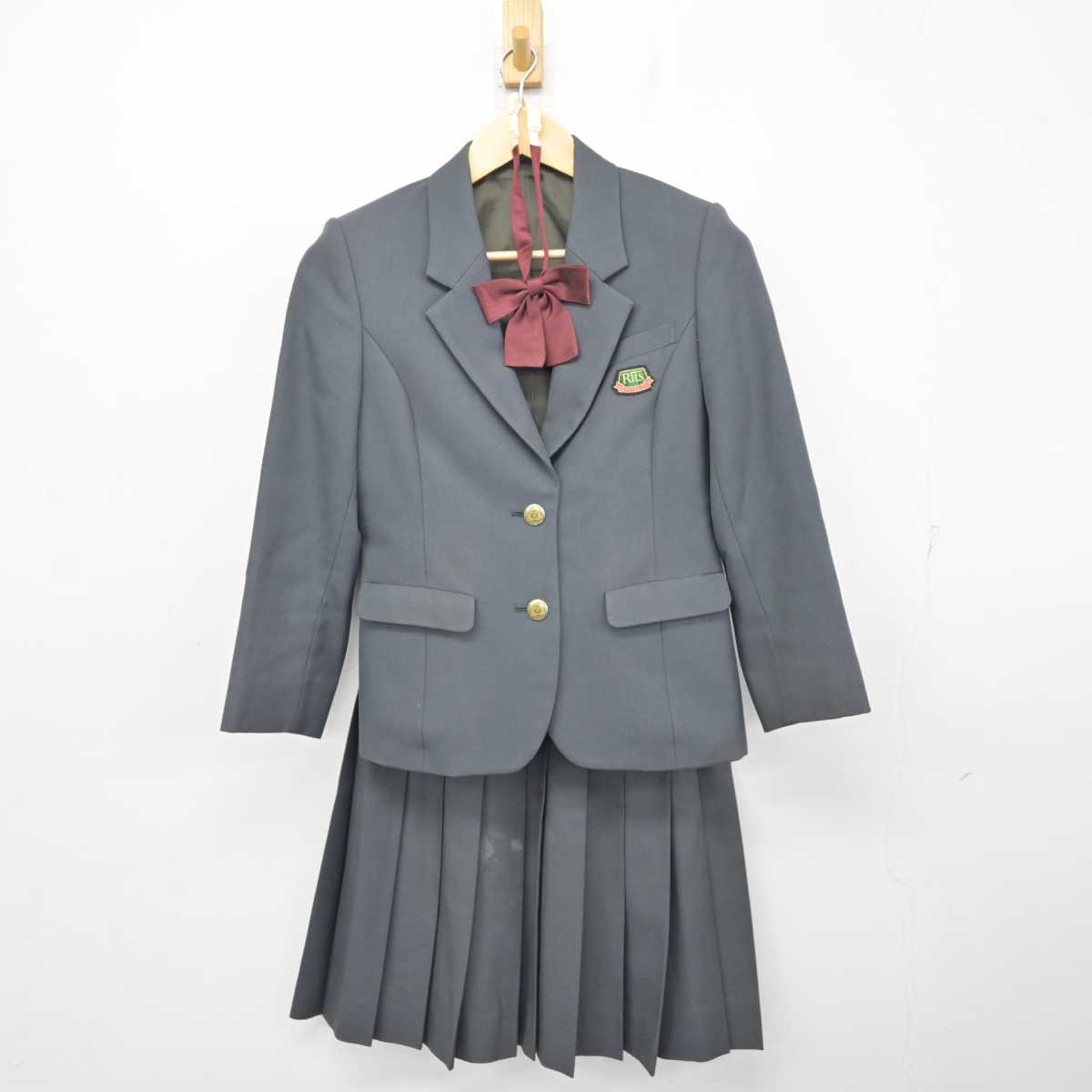 【中古】滋賀県 立命館守山中学校・高等学校 女子制服 4点 (ブレザー・スカート) sf073188