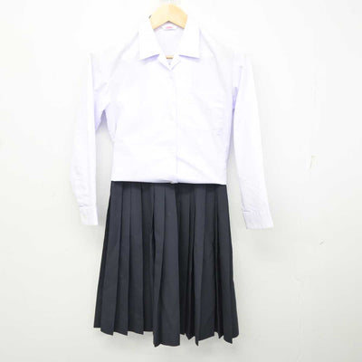 【中古】岐阜県 大垣市立西部中学校 女子制服 2点 (シャツ・スカート) sf073206