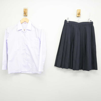 【中古】岐阜県 大垣市立西部中学校 女子制服 2点 (シャツ・スカート) sf073206