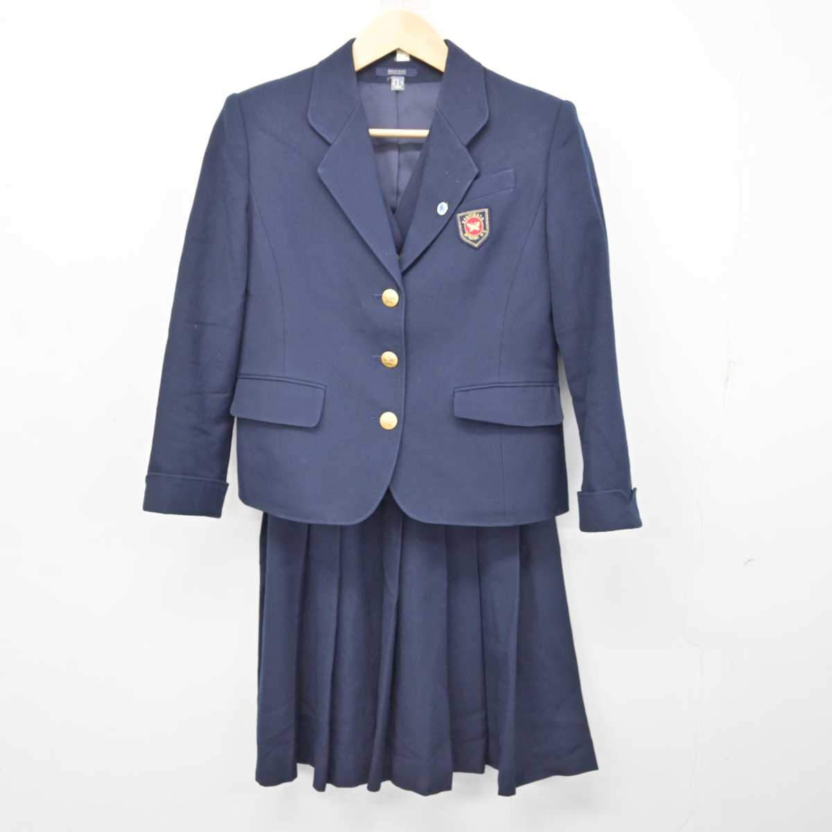 【中古】埼玉県 越谷南高等学校 女子制服 6点 (ブレザー・ベスト・スカート) sf073207