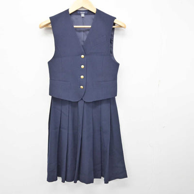 【中古】埼玉県 越谷南高等学校 女子制服 6点 (ブレザー・ベスト・スカート) sf073207