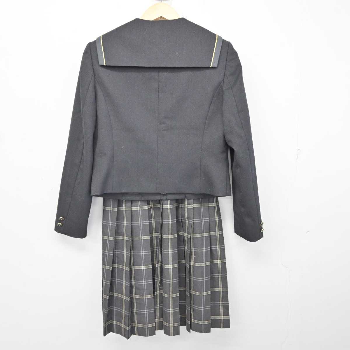 【中古】北海道 屯田北中学校 女子制服 3点 (ブレザー・スカート) sf073223