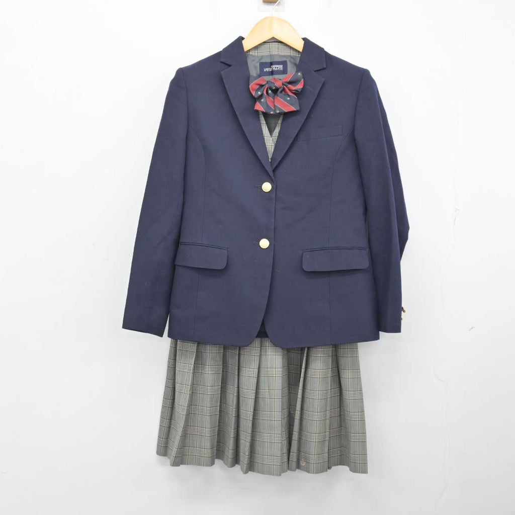 O145/ (中古) 兵庫県 明石南高校 女子制服4点 /84-55/L/W72
