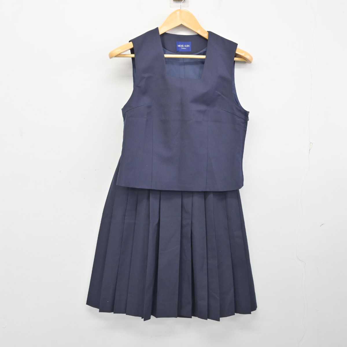 【中古】神奈川県 湘洋中学校 女子制服 2点 (ベスト・スカート) sf073235