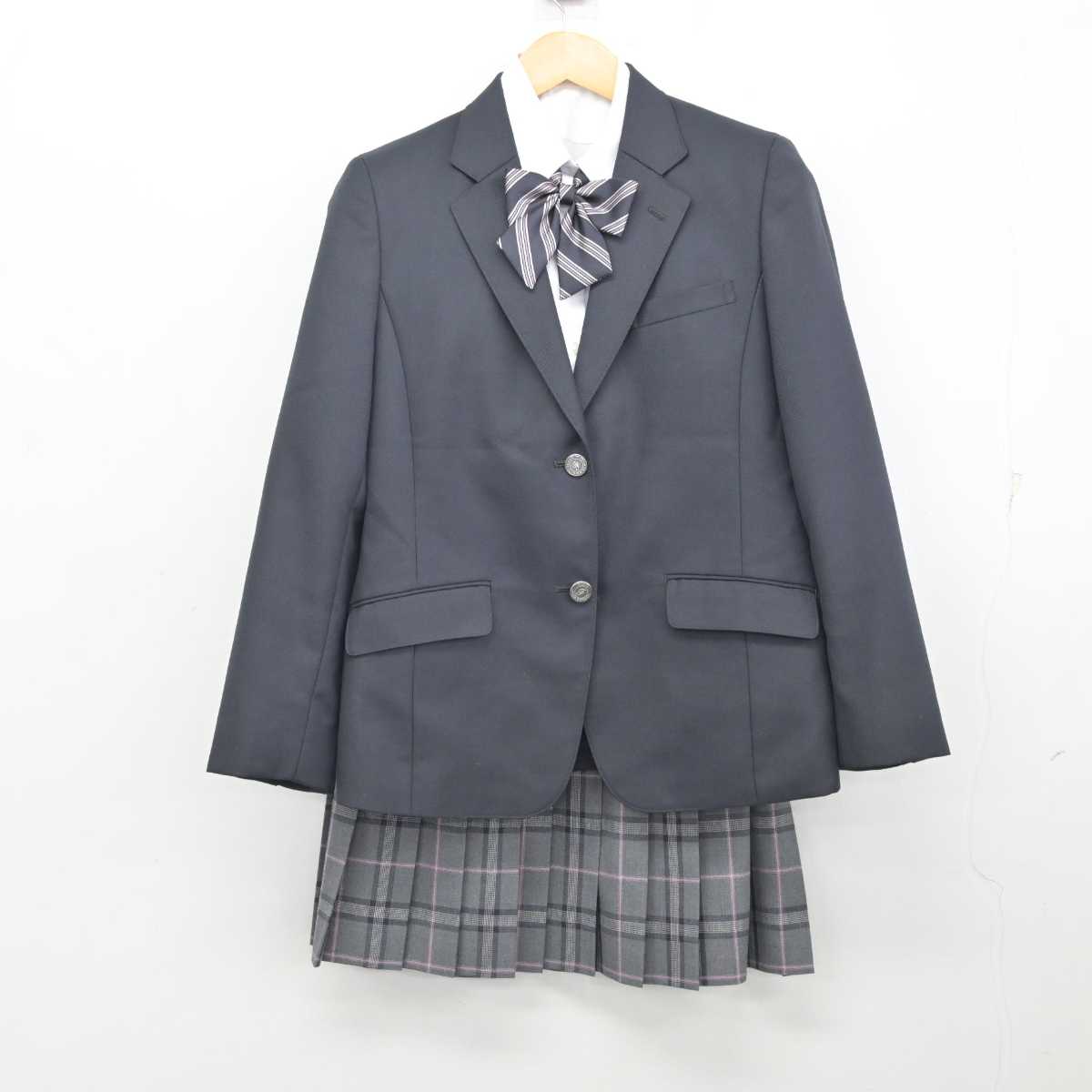 【中古】東京都 福生高等学校 女子制服 4点 (ブレザー・シャツ・スカート) sf073242