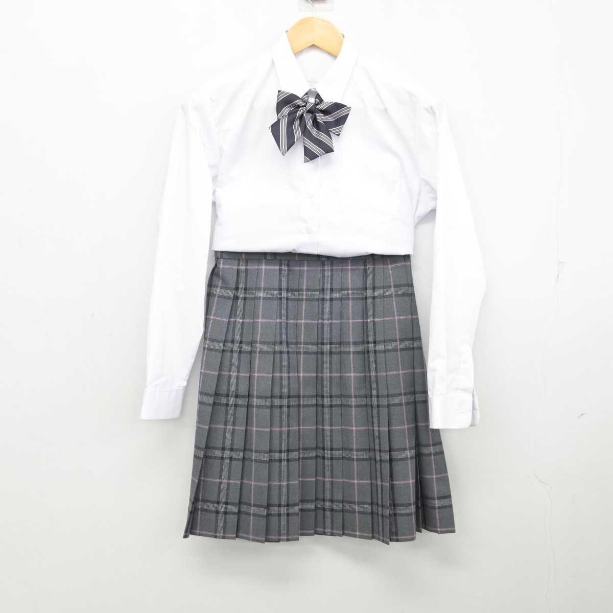 【中古】東京都 福生高等学校 女子制服 4点 (ブレザー・シャツ・スカート) sf073242