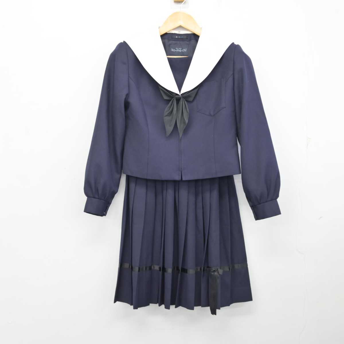 【中古】岐阜県 加納高等学校 女子制服 3点 (セーラー服・スカート) sf073258