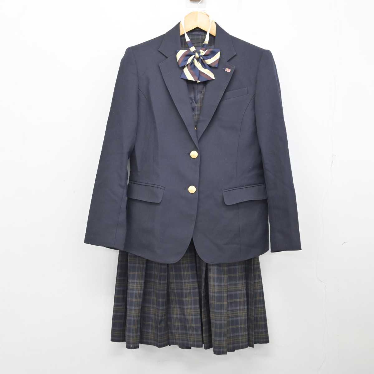 【中古】北海道 札幌琴似工業高等学校 女子制服 5点 (ブレザー・ベスト・スカート) sf073263