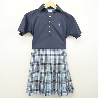 【中古】 クラーク記念国際高等学校 女子制服 3点 (シャツ・スカート) sf073264