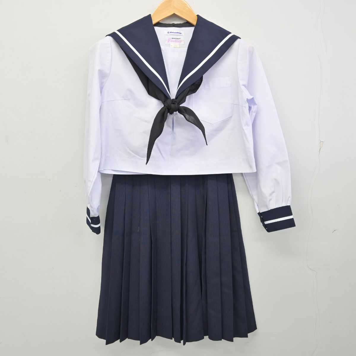 【中古】愛知県 金城学院高等学校 女子制服 3点 (セーラー服・スカート) sf073268