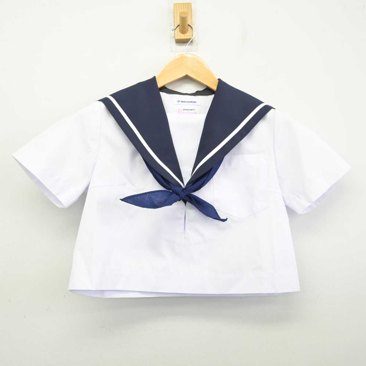 【中古】愛知県 金城学院中学校 女子制服 3点 (ニット・セーラー服) sf073273