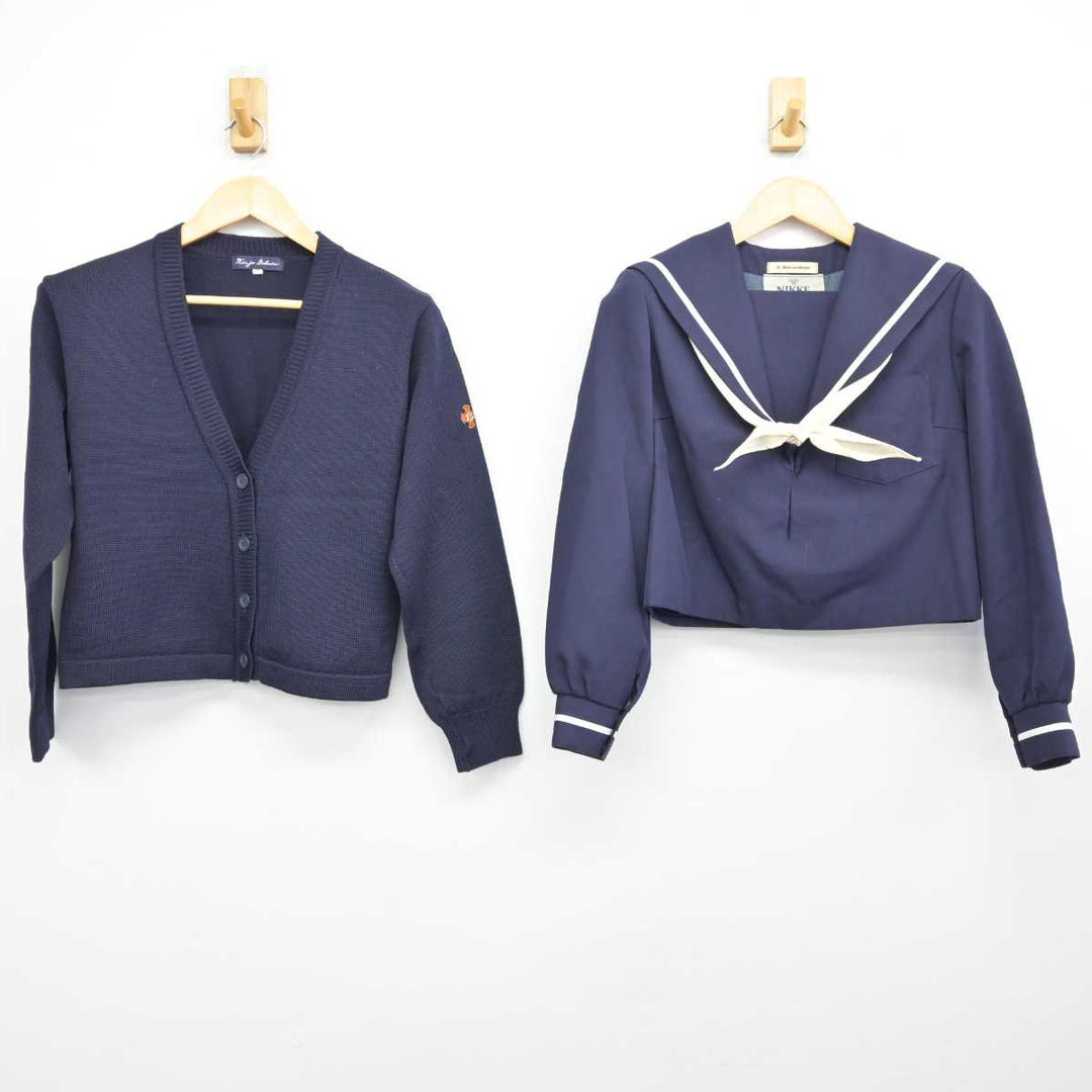 中古】愛知県 金城学院中学校 女子制服 4点 (ニット・セーラー服・スカート) sf073274 | 中古制服通販パレイド