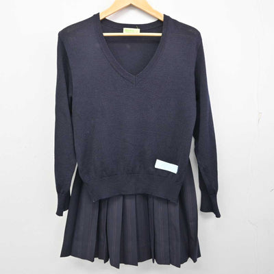 【中古】東京都 大妻中野高等学校 女子制服 2点 (ニット・スカート) sf073287