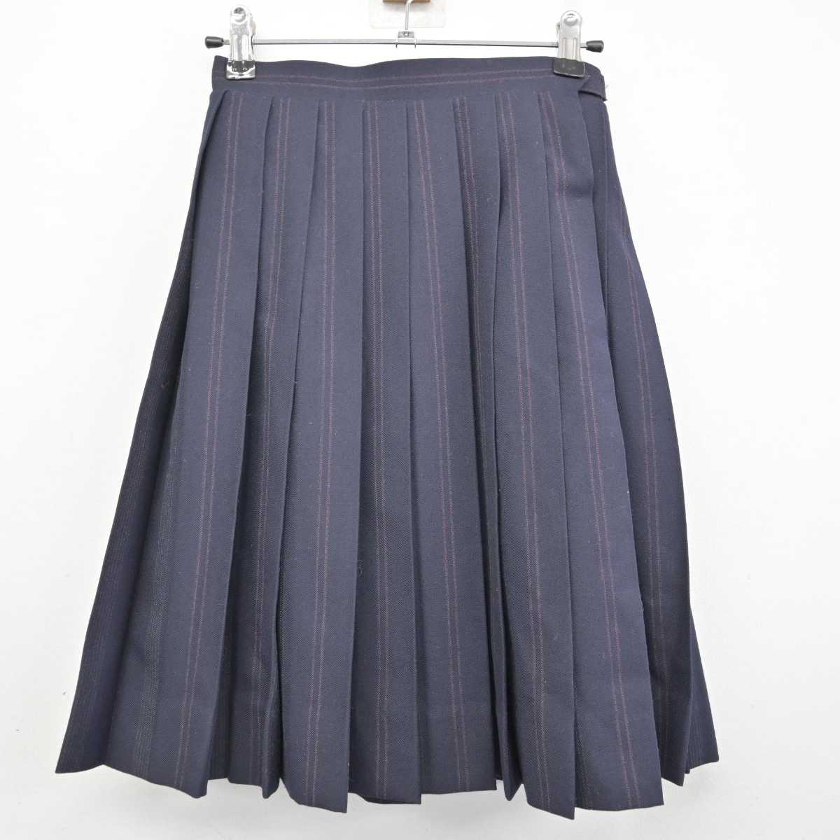 【中古】東京都 大妻中野高等学校 女子制服 2点 (ニット・スカート) sf073287