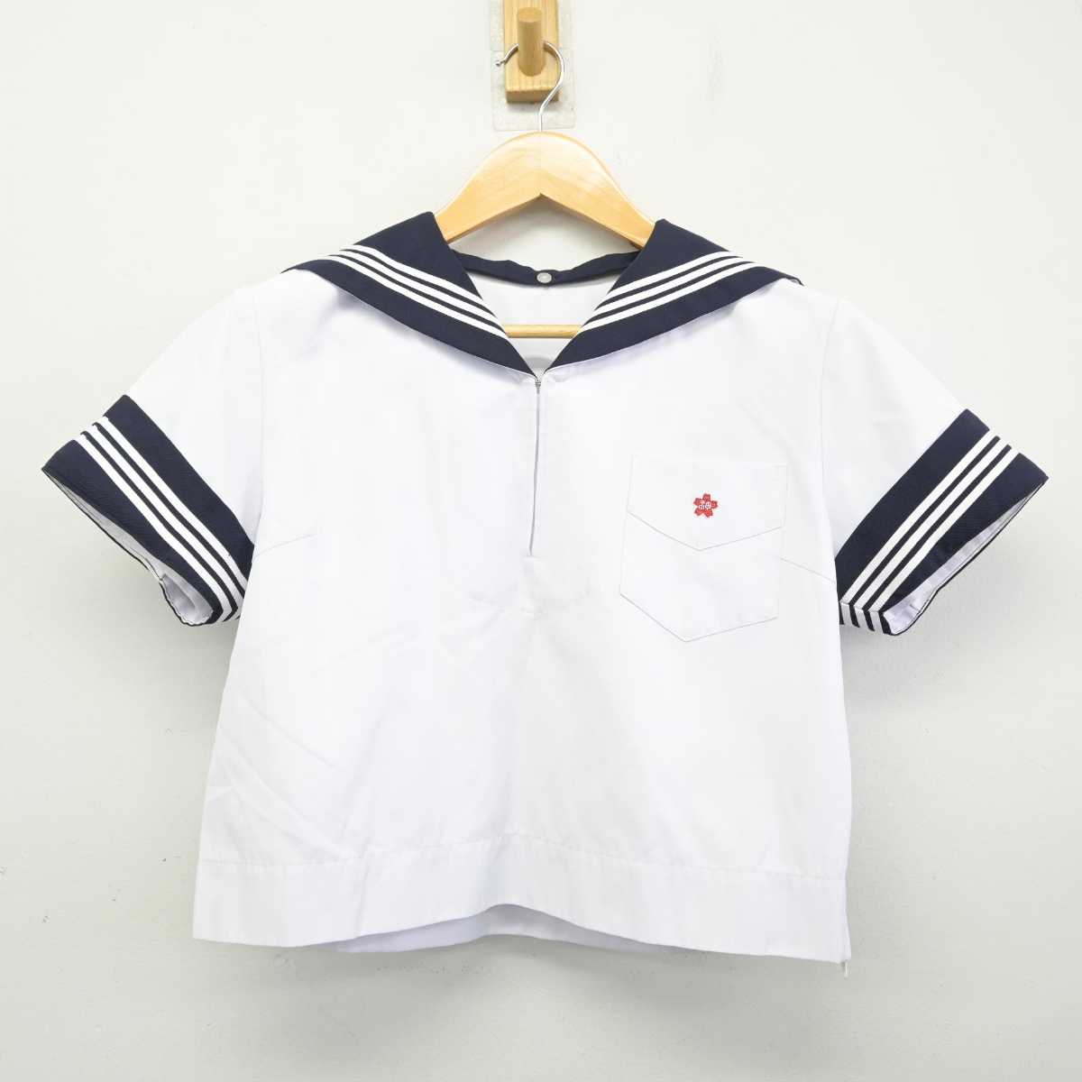 【中古】神奈川県 神奈川学園中学校 女子制服 2点 (ニット・セーラー服) sf073294