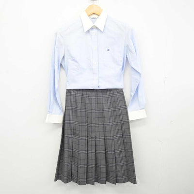 【中古】静岡県 浜松市立高等学校 女子制服 3点 (シャツ・スカート) sf073315