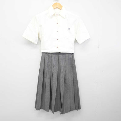 【中古】大阪府 近畿大学附属高等学校 女子制服 3点 (シャツ・スカート) sf073317