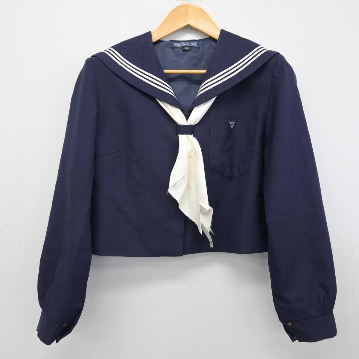 【中古】和歌山県 和歌山商業高等学校 女子制服 4点 (セーラー服・セーラー服) sf073327