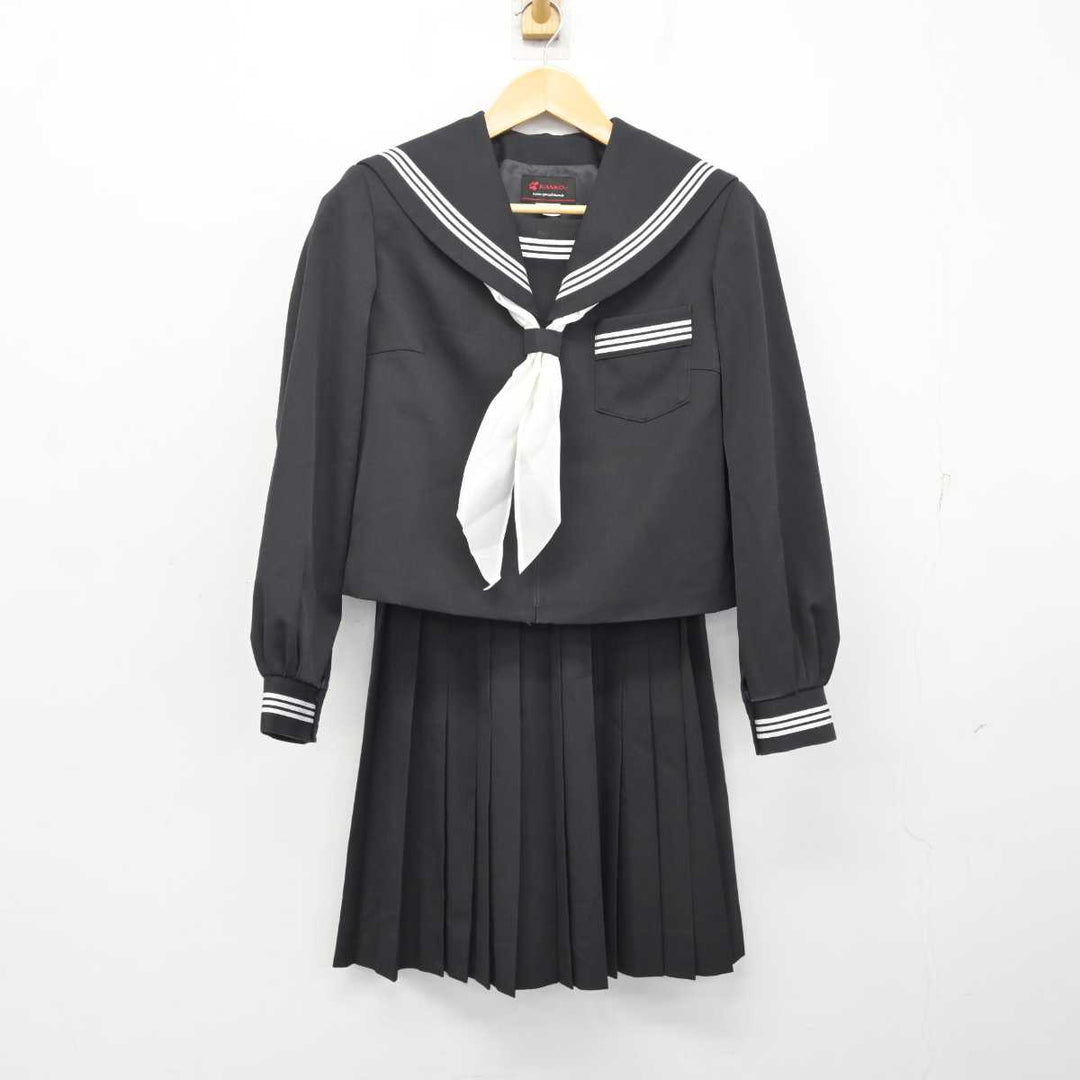 出雲市立第三中学校冬服、セーラー服、上下セット 中古】三重県 三雲中学校 女子制服 4点 (セーラー服・スカート