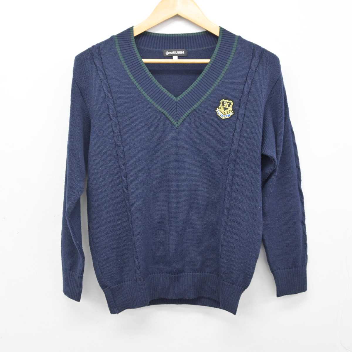 【中古】三重県 久居高等学校 女子制服 2点 (ニット・スカート) sf073353