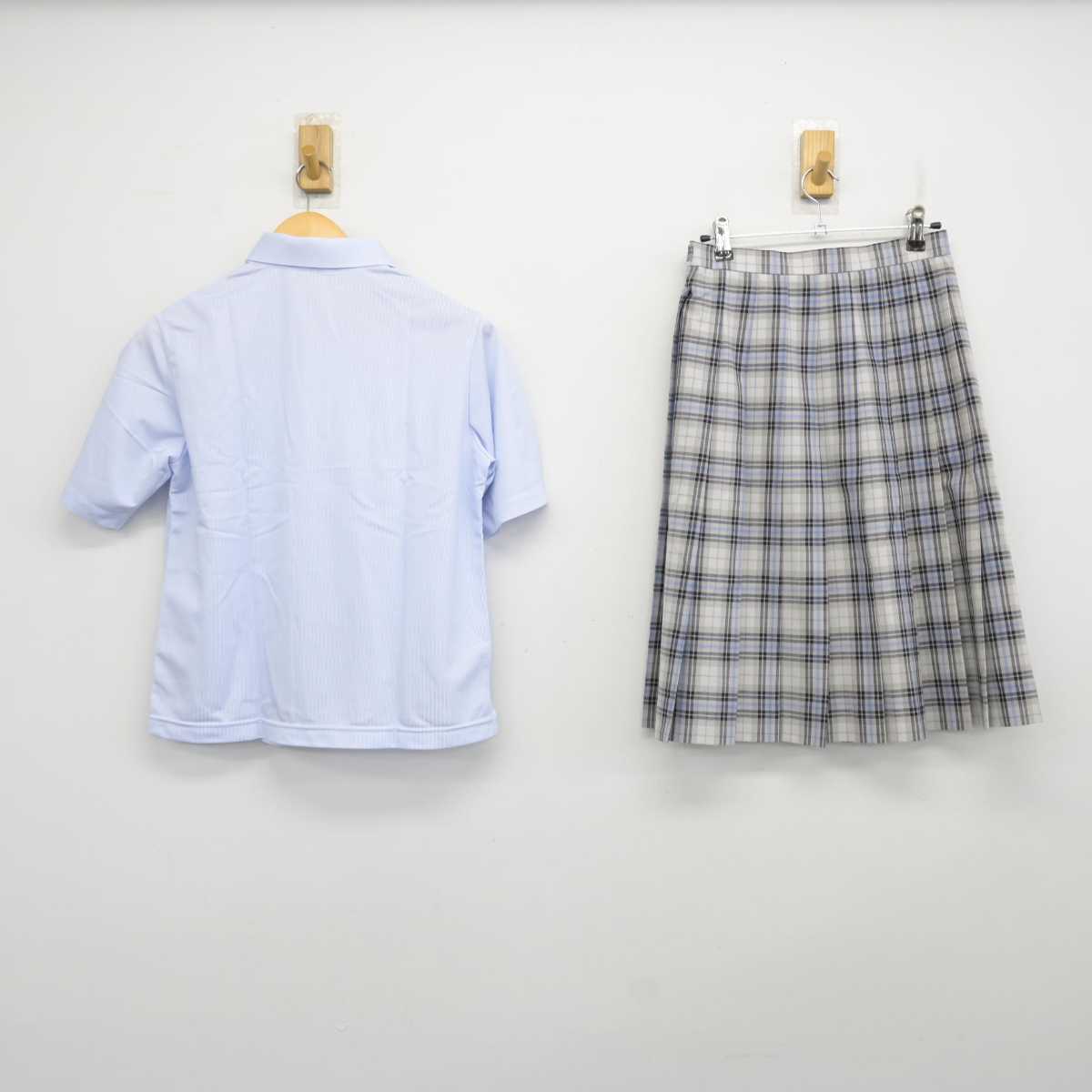 【中古】北海道 北海道札幌手稲高等学校 女子制服 3点 (シャツ・スカート) sf073355