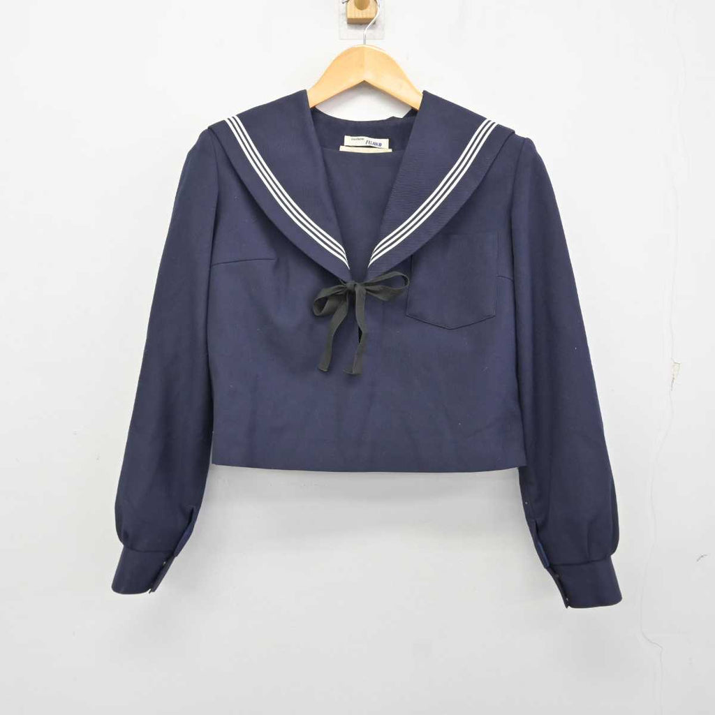 【中古】愛知県 一宮西高等学校 女子制服 3点 (セーラー服・スカート) sf073365