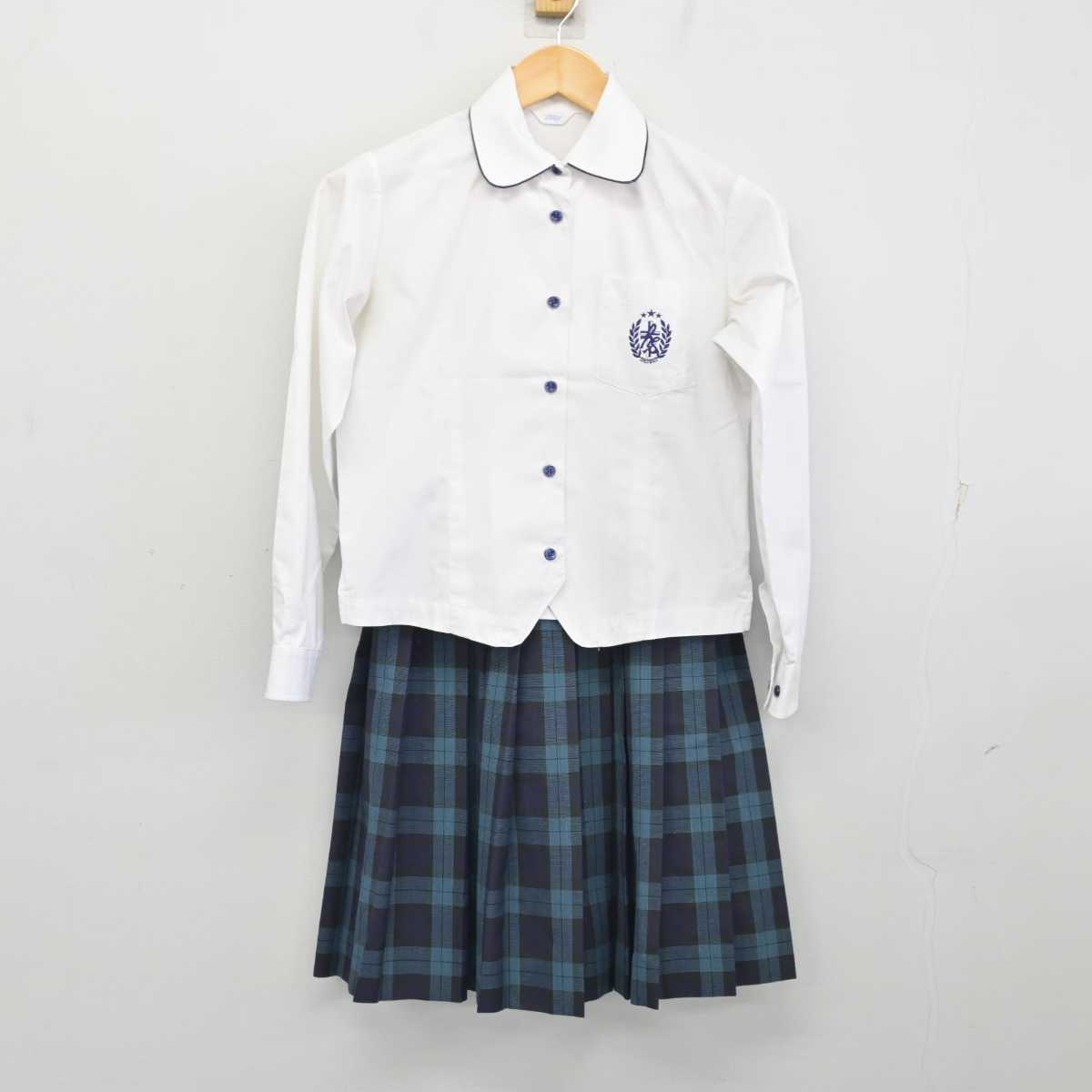 【中古】静岡県 浜松聖星高等学校 女子制服 4点 (ブラウス・スカート) sf073370