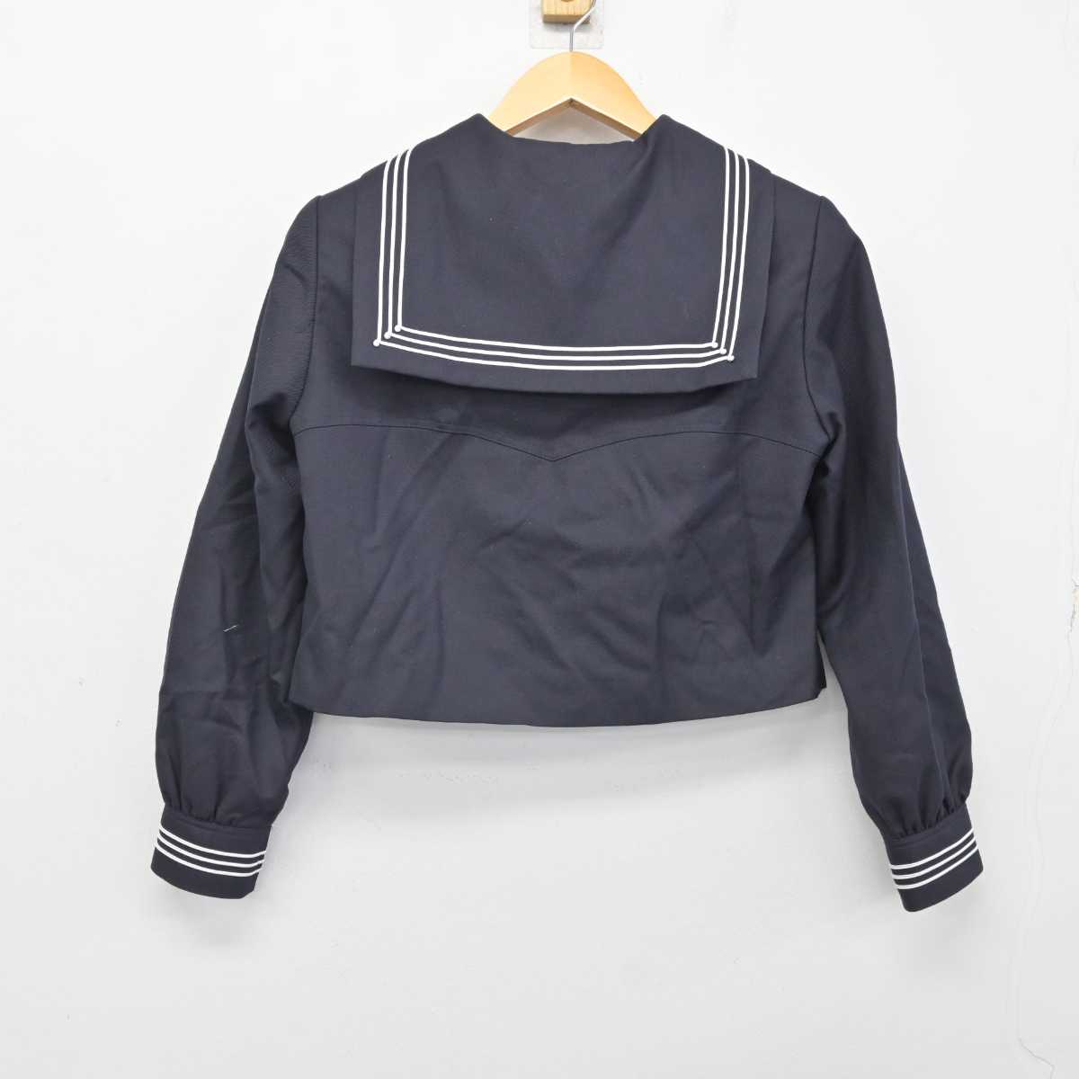 【中古】東京都 豊島岡女子学園 中学校・高等学校 女子制服 2点 (セーラー服・ニット) sf073381