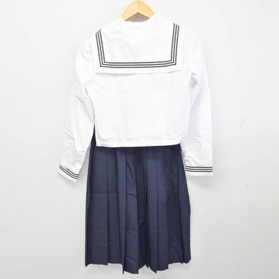 【中古】茨城県 行方市立北浦中学校 女子制服 4点 (セーラー服・スカート) sf073399