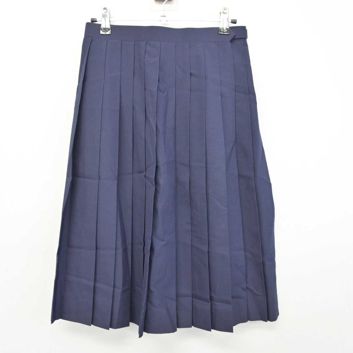 【中古】茨城県 行方市立北浦中学校 女子制服 4点 (セーラー服・スカート) sf073399